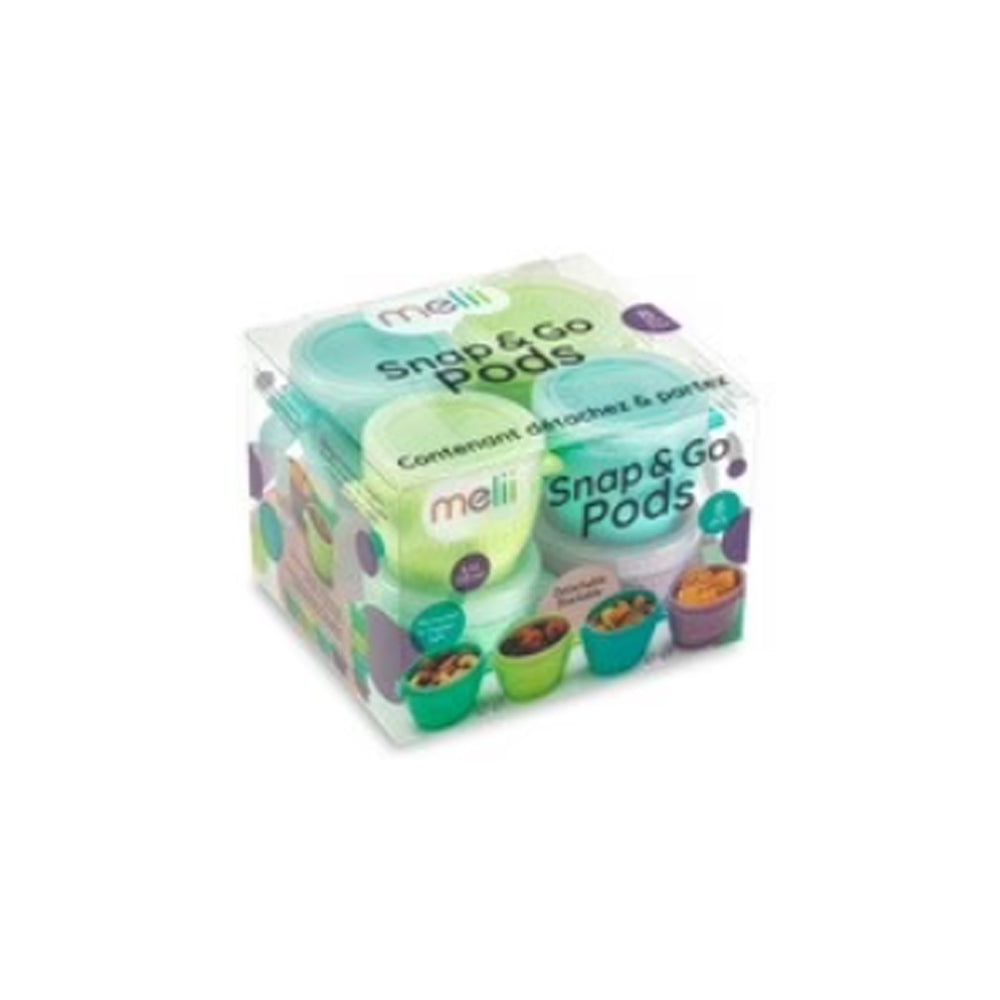 Melii Baby Snap & Go Pods - Wadah makan silikon