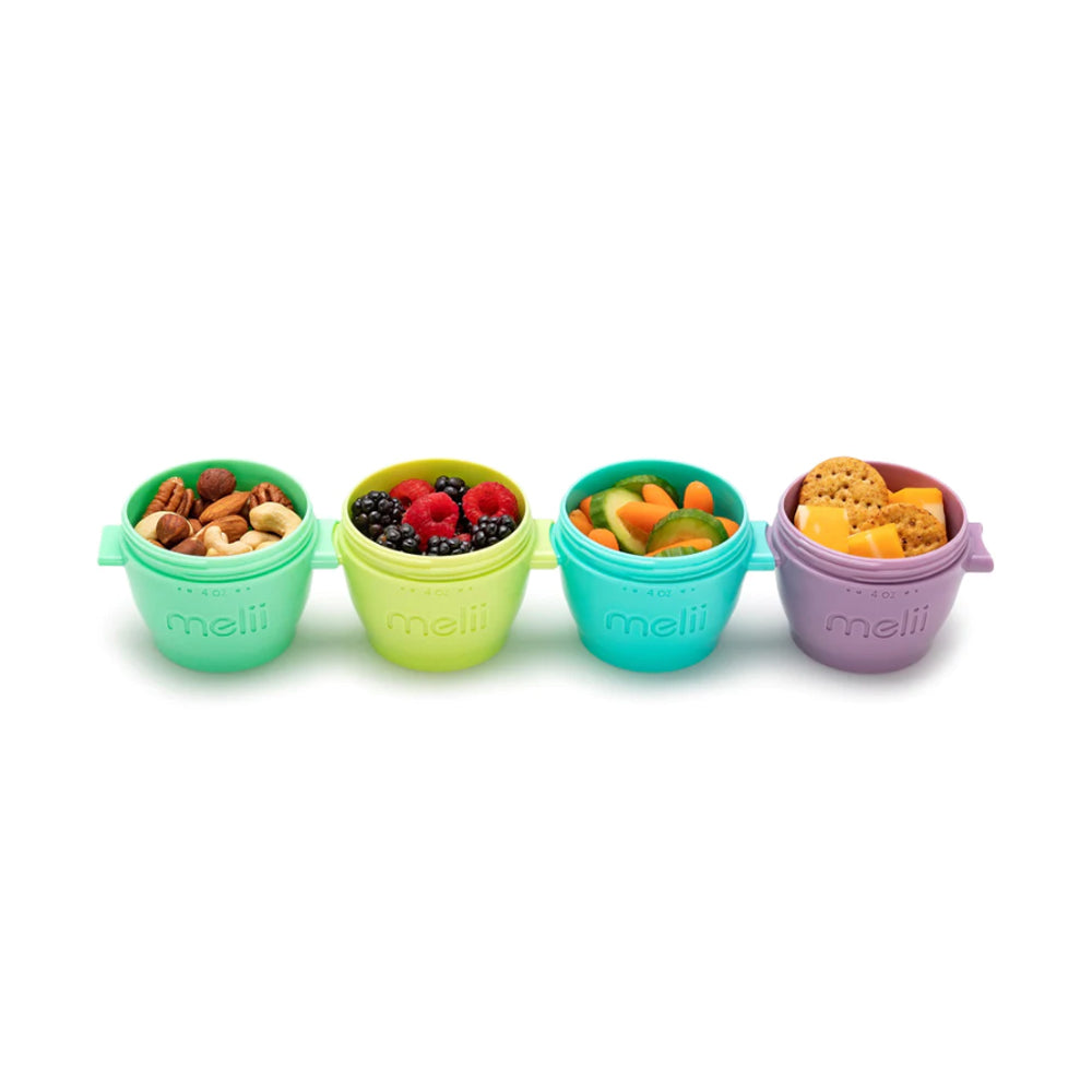 Melii Baby Snap & Go Pods - Wadah makan silikon
