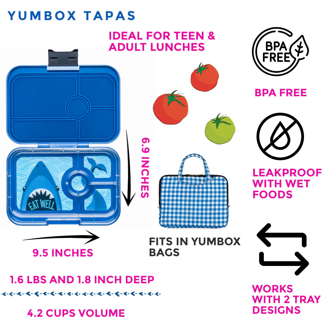 Yumbox Tapas 4C - Tempat Bekal Makan Anak Premium Anti Tumpah BPA FREE