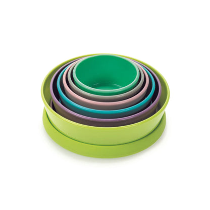 Melii Baby Stacking & Nesting Containers with Silicone Lids - 12 pieces mangkuk silikon anak