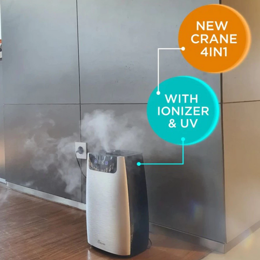 Crane 4in1 Humidifier + Air Purifier with ionizer and remote control - Pelembab dan Pembersih Udara