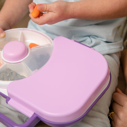 GoBe Kids Lunchbox with Original Snack Spinner - Kotak Bekal Putar - Kotak Camilan Anak - Tempat Camilan Anak Premium