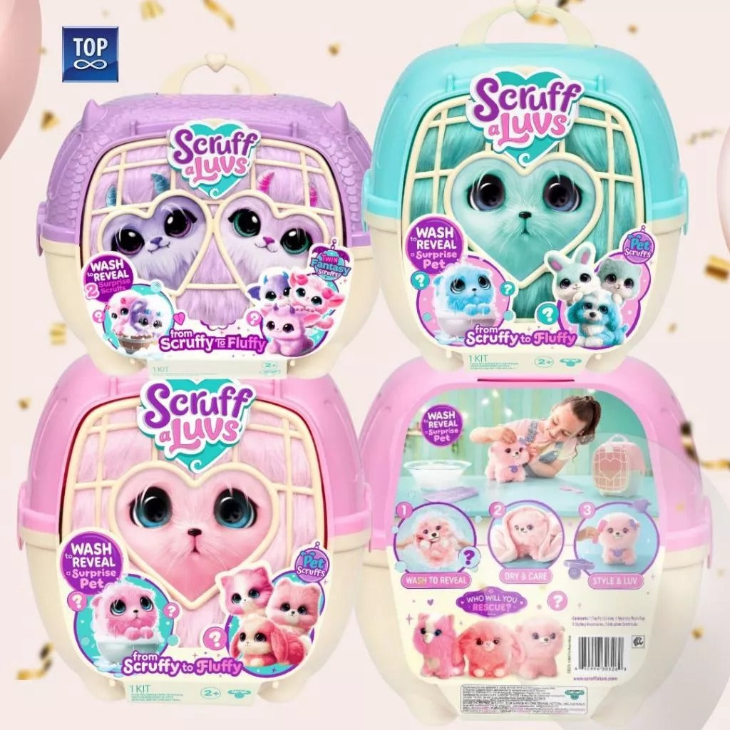 Scruff A Luvs Twin Fantasy Scruffs and Pet Scruffs Single Pack - Mainan Boneka Surprise