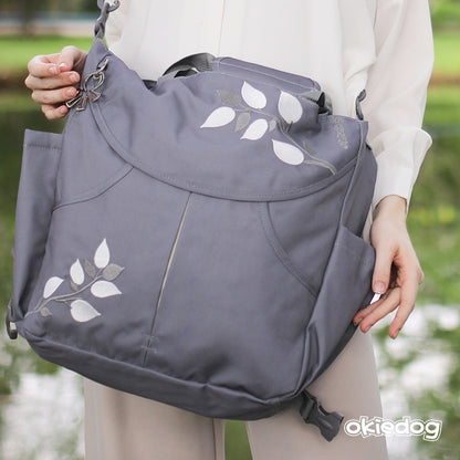 Okiedog Sumo Nature Grey 3in1 Diaper Bag - Tas Diaper Bayi 3in1 Multifungsi