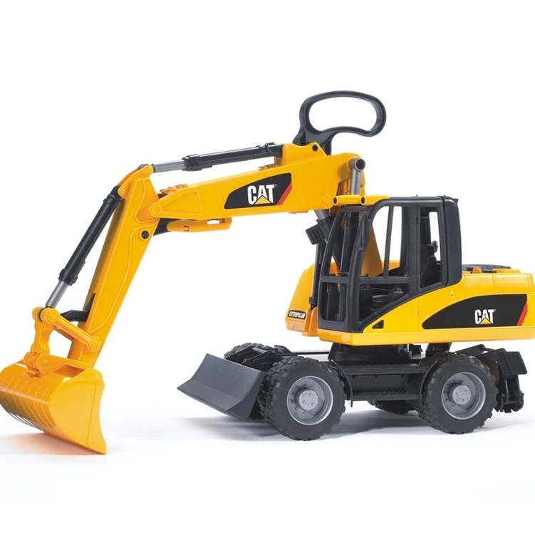Bruder 2445 Truck Caterpillar Wheel Loader - Mainan Miniatur Truk Konstruksi Alat Berat