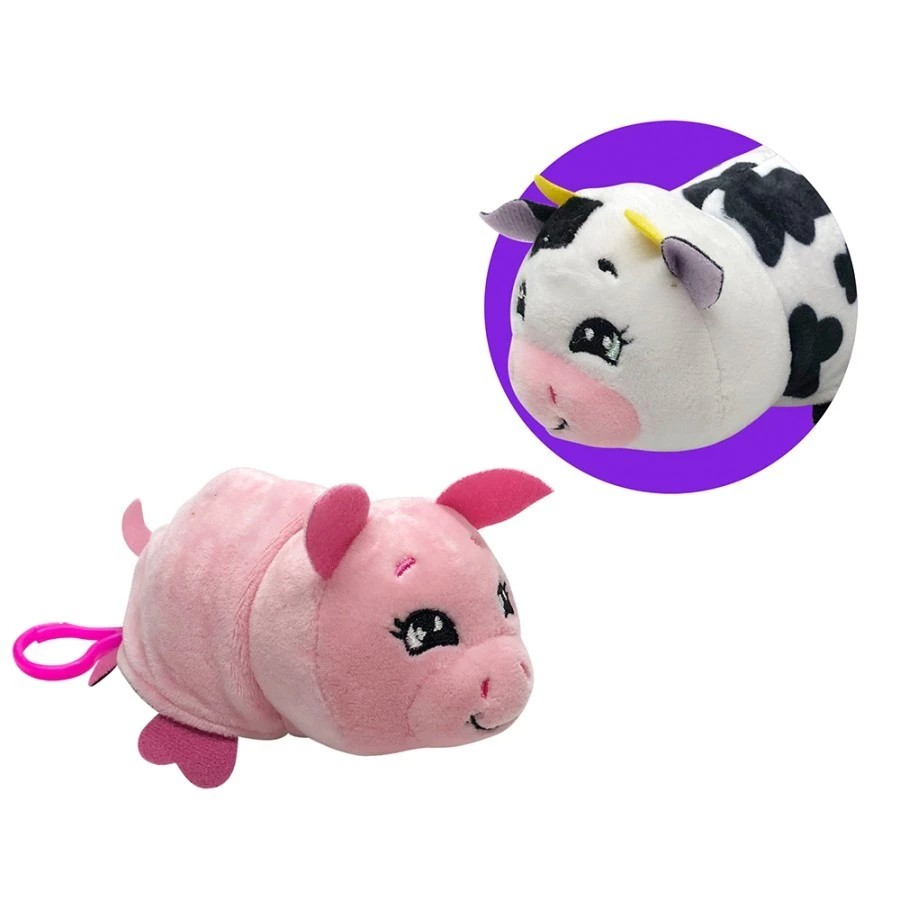 FlipaZoo 5in Mini Plush Mushmillows Asst of UP to 12 Styles - Surprise Toys Boneka Karakter Anak