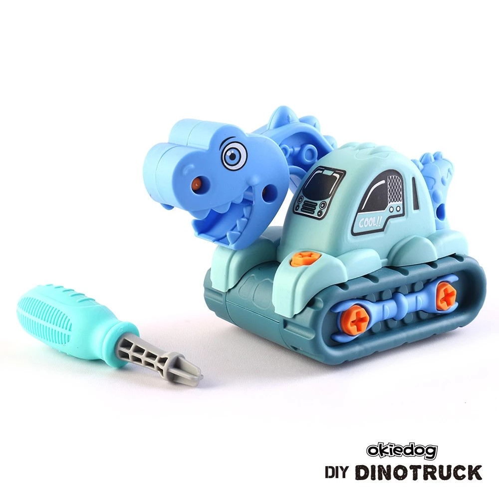 Okiedog DIY Dino Truck - Mainan Bongkar Pasang Anak