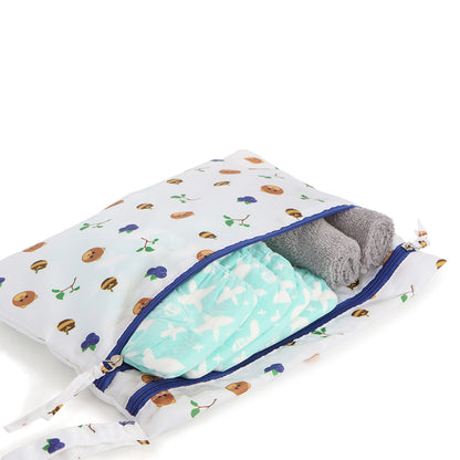 Melii Baby Wet Bag Bulldog Pattern - tas waterproof atau tahan air