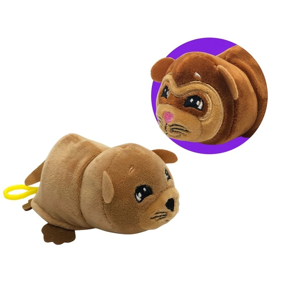 FlipaZoo 5in Mini Plush Mushmillows Asst of UP to 12 Styles - Surprise Toys Boneka Karakter Anak
