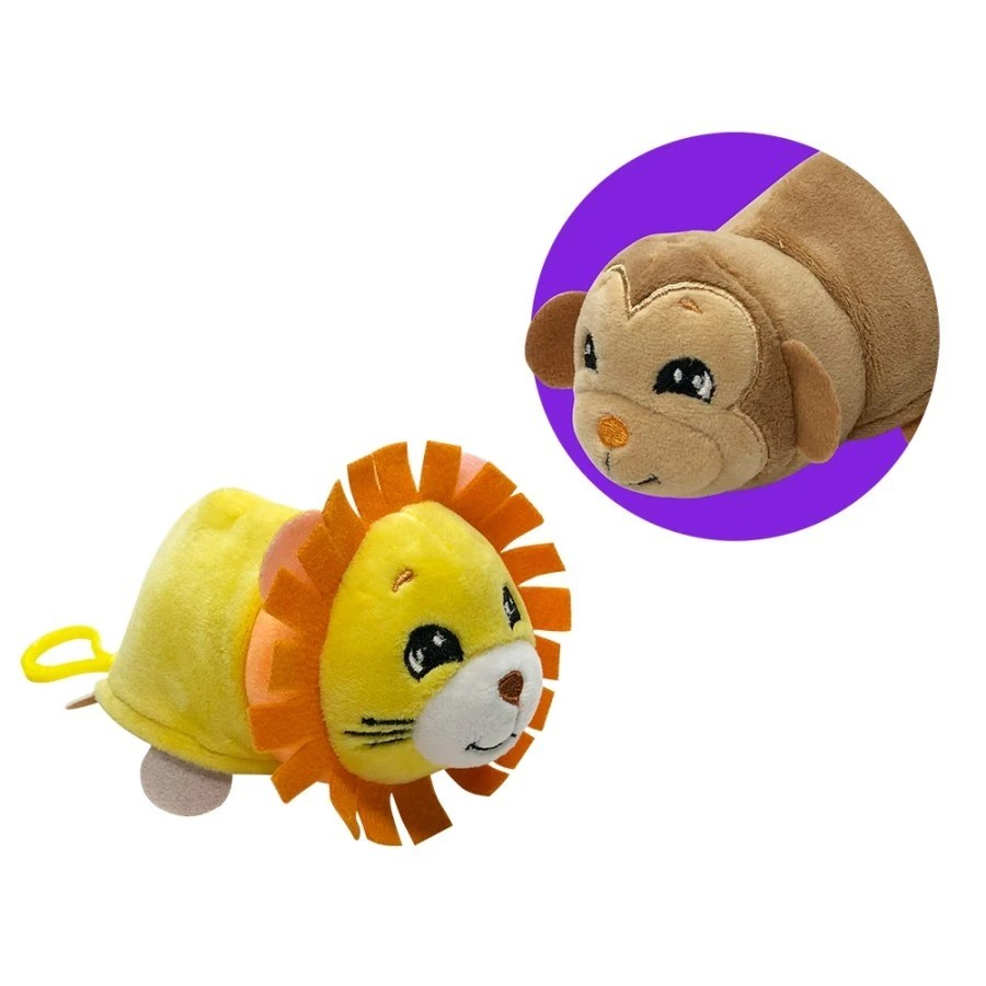FlipaZoo 5in Mini Plush Mushmillows Asst of UP to 12 Styles - Surprise Toys Boneka Karakter Anak