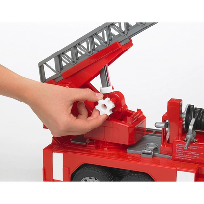 Bruder 2771 MAN TGA Fire Engine with Ladder Water Pump and L & S - Mainan Miniatur Truk Pemadam Kebakaran