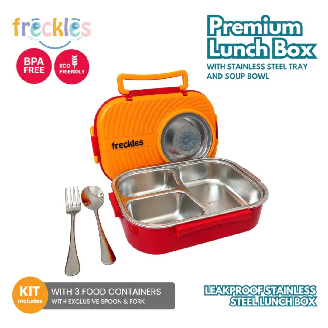 Freckles Stainless Steel Lunch Box - Tempat Makan Stainless Stell