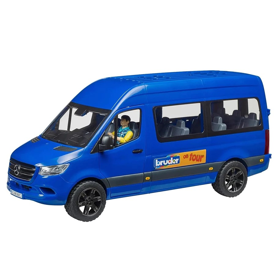 Bruder 2681 MB Sprinter Transfer with Driver - Mainan Miniatur Mobil Travel