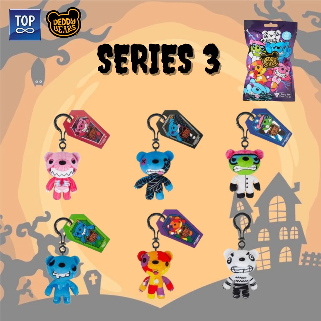 Deddy Bears Mini Plush Clip-On Mystery BlindBags w/ Roblox Digital Item - Gantungan Boneka Misterius
