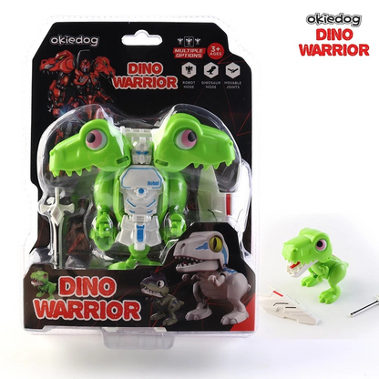 Okiedog Dino Warrior - Mainan Robot Dinosaurus Transformer