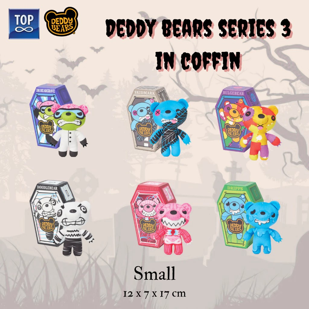 Deddy Bears In Coffin Collectible Plush w/ Roblox Digital Item - Koleksi Boneka Beruang dalam Peti