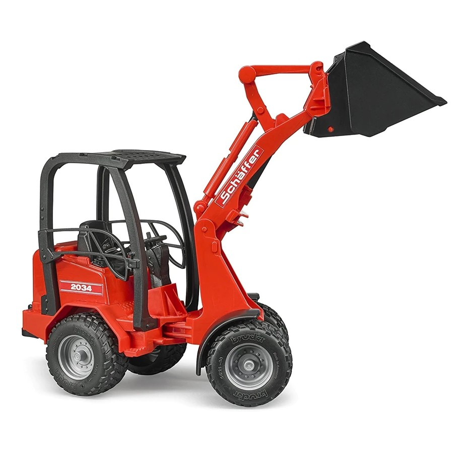Bruder 2190 Buldozer Schäffer Compact Loader 2630 - Mainan Miniatur Truk Kontruksi Alat Berat