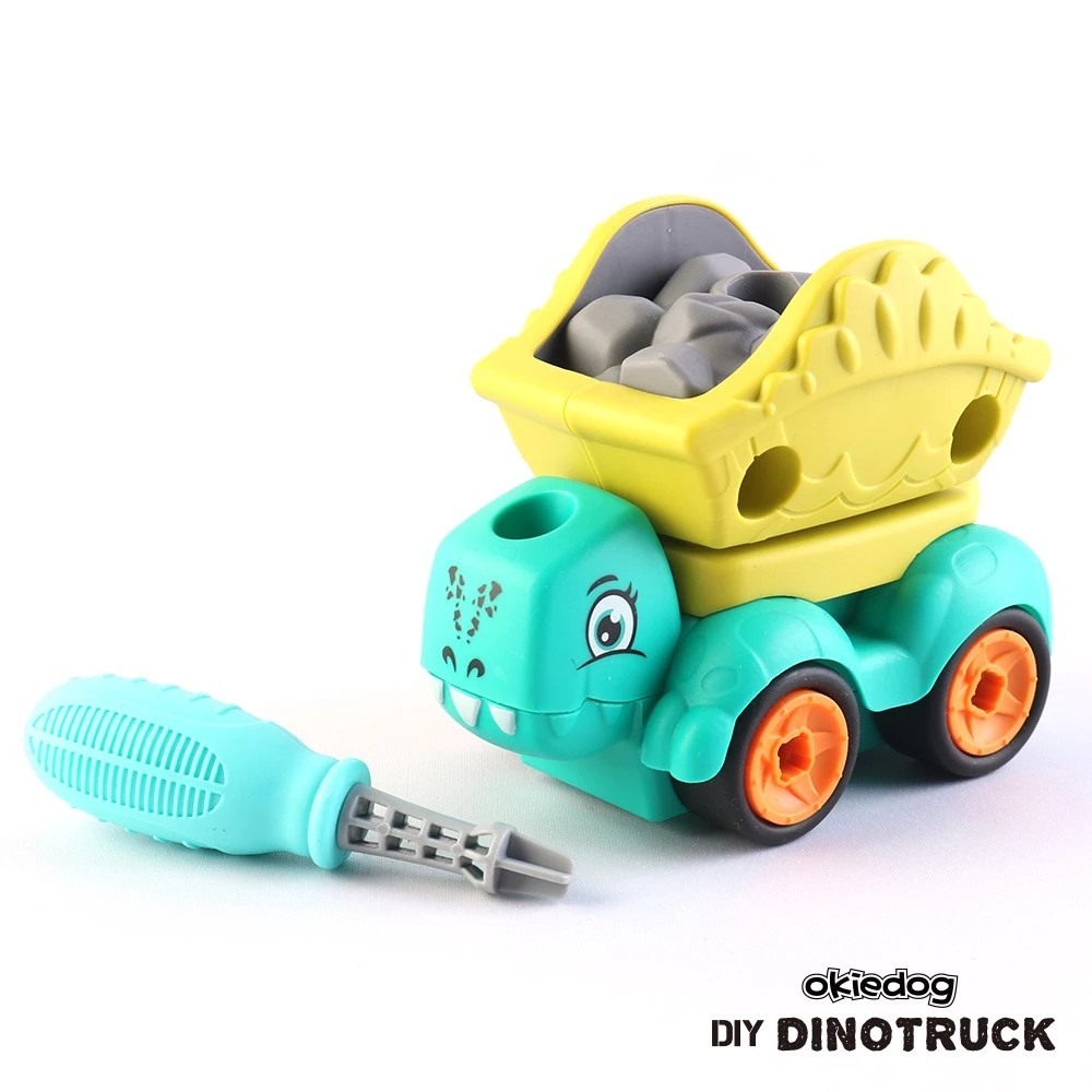 Okiedog DIY Dino Truck - Mainan Bongkar Pasang Anak