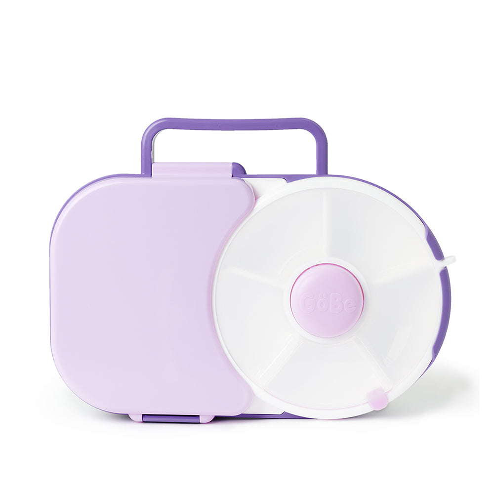 GoBe Kids Lunchbox with Original Snack Spinner - Kotak Bekal Putar - Kotak Camilan Anak - Tempat Camilan Anak Premium