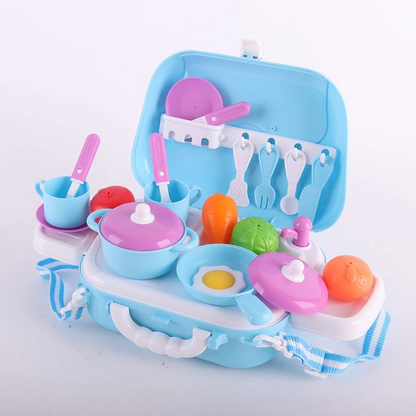Okiedog Kitchen Toy Hand Carry Box - Mainan Tas Peralatan Dapur Anak