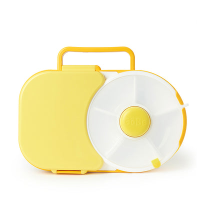GoBe Kids Lunchbox with Original Snack Spinner - Kotak Bekal Putar - Kotak Camilan Anak - Tempat Camilan Anak Premium