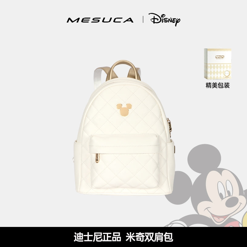 Mesuca Megos Disney Mickey Backpack Pear White - Tas Ransel Disney Dewasa Anak