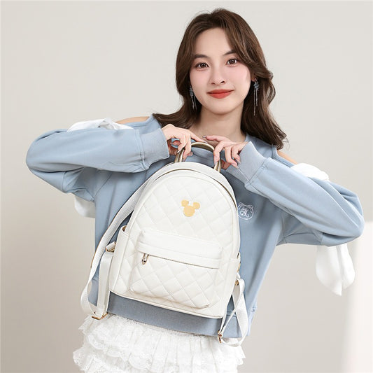 Mesuca Megos Disney Mickey Backpack Pear White - Tas Ransel Disney Dewasa Anak