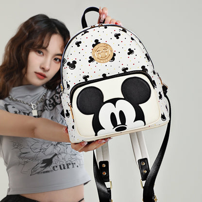 Mesuca Disney Backpack Mickey Black - Tas Ransel Mickey Black White Disney Wanita
