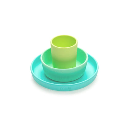 Melii Baby 3 Piece Silicone Meal Set - Mangkuk silikon set anak