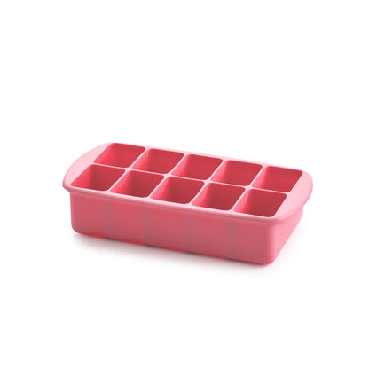 Melii Baby Silicone Baby Food Freezer Tray with Lid - Pink,Mint,Grey silikon tempat membuat es