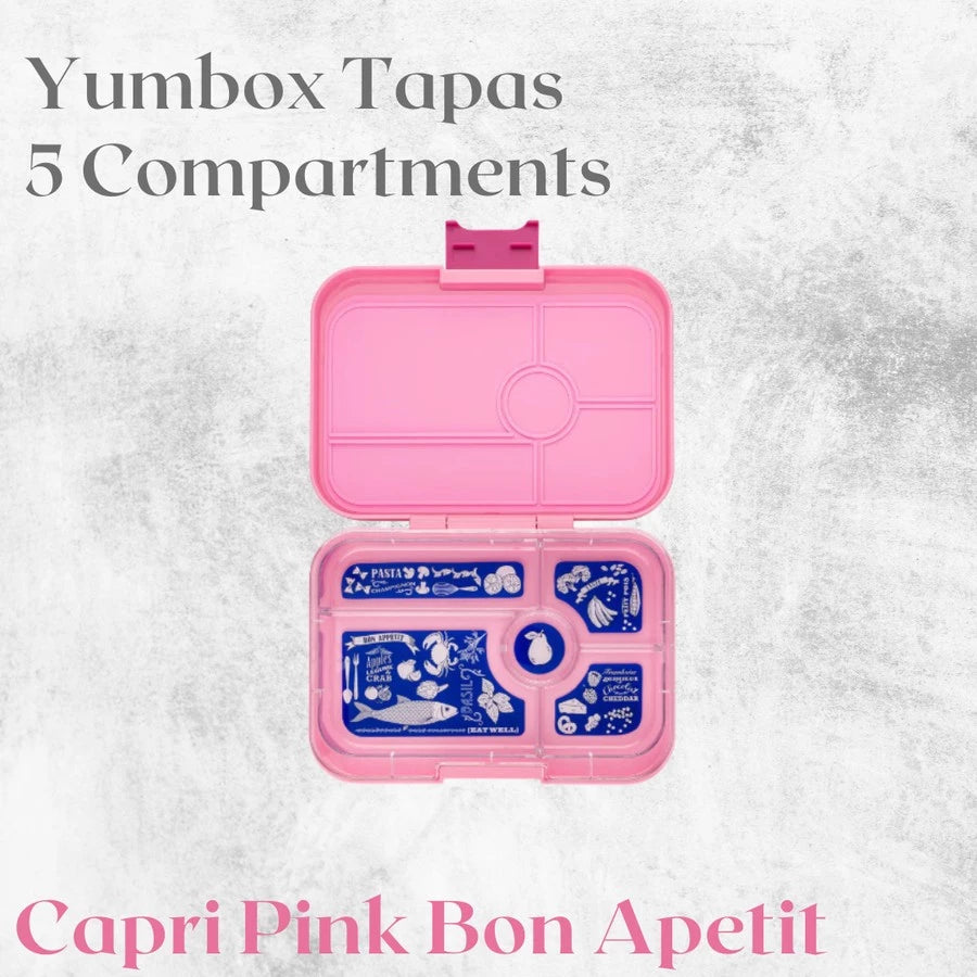 Yumbox Tapas 5C - Tempat Makan Anak Premium Anti Tumpah BPA Free