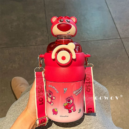 Disney Zootopia Water Bottle 3D Stainless Steel With Straw 700mL