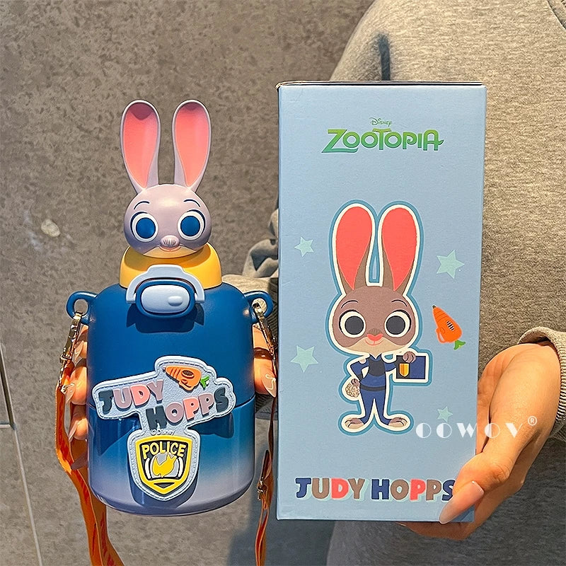 Zootopia Character Water Bottle 3D w/ Strap 430mL