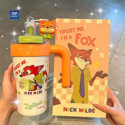 Zootopia and Stitch Water Stainless Steel Bottle 3D 800mL