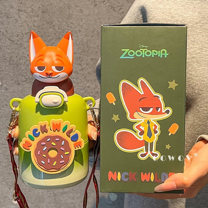 Zootopia Character Water Bottle 3D w/ Strap 430mL