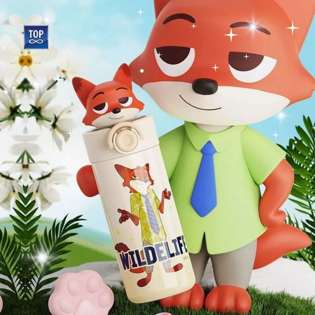 Zootopia Stitch Character Stainless Steel Water Bottle 450ml SUS 316