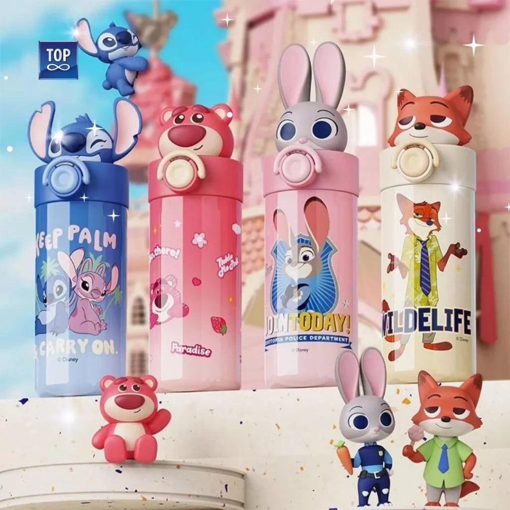 Zootopia Stitch Character Stainless Steel Water Bottle 450ml SUS 316