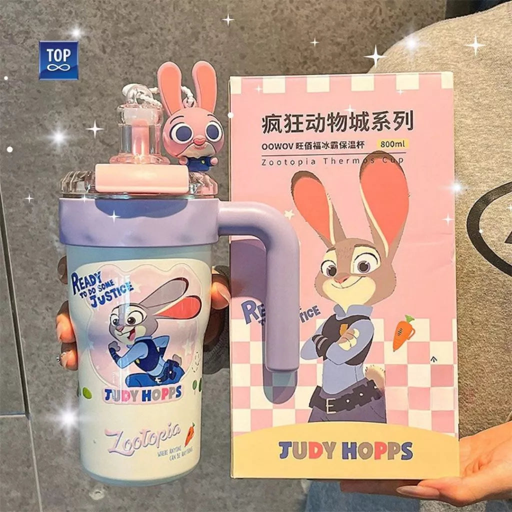 Zootopia and Stitch Water Stainless Steel Bottle 3D 800mL