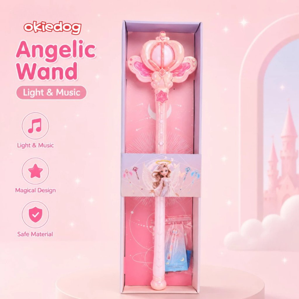 Okiedog Angelic Wand Magical Light & Music - Tongkat Peri Mainan Anak dengan Lampu dan Musik