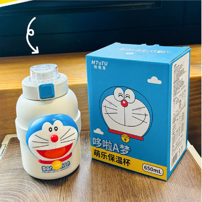 Doraemon Cute Fun Thermos Stainless Steel Bottle 760ml - Botol Minum Anak Doraemon Lucu DL10014