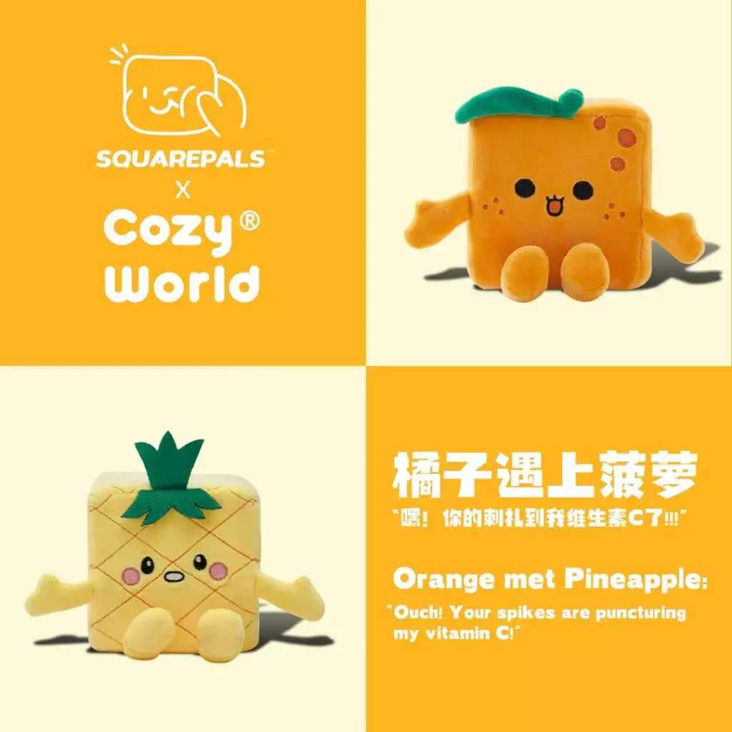 Squarepals Character Plushie 3D Premium Squishy - Boneka Plushie Squishi Karakter Lucu