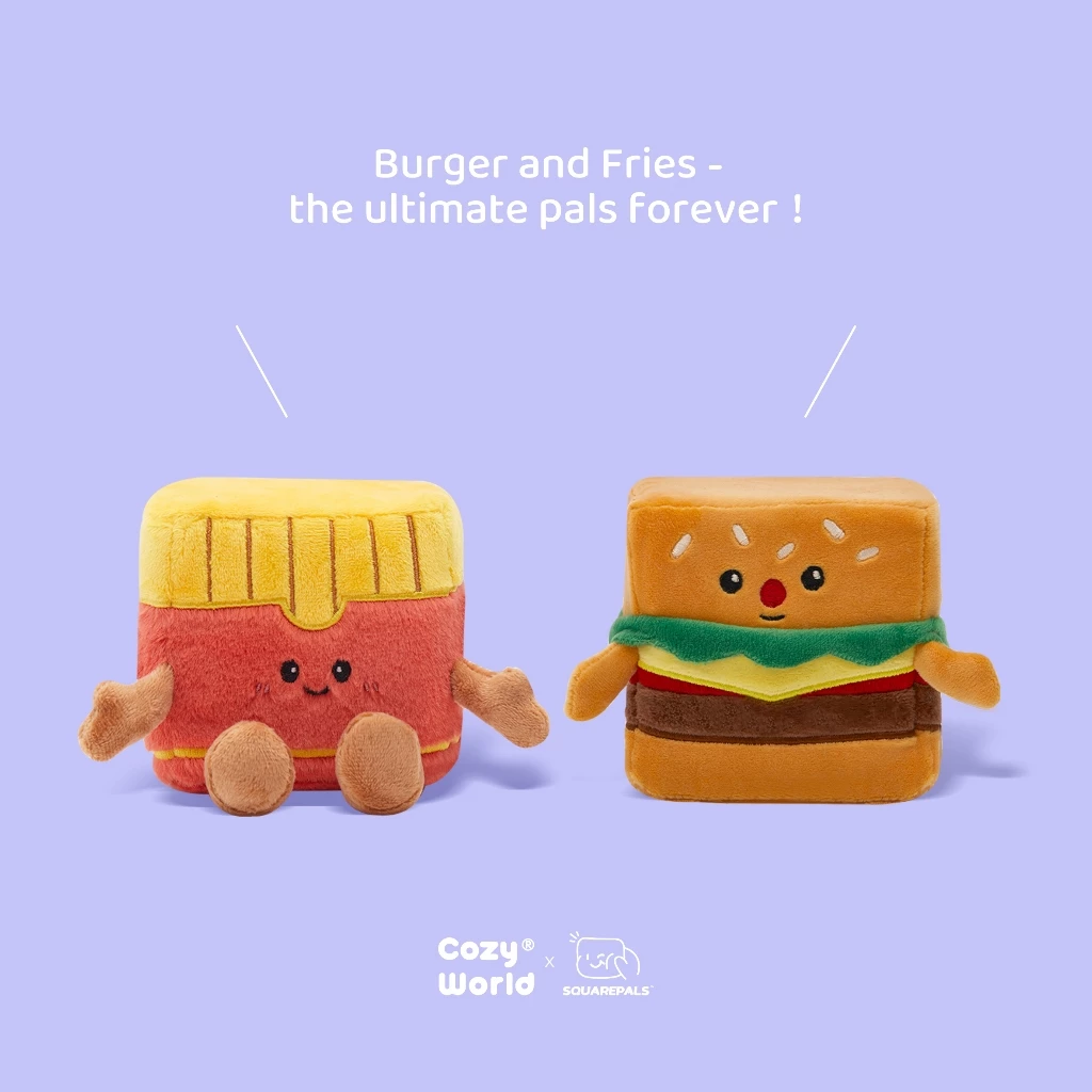 Squarepals Character Plushie 3D Premium Squishy - Boneka Plushie Squishi Karakter Lucu