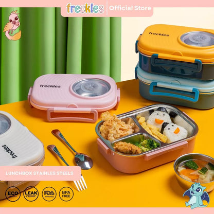 Freckles Stainless Steel Lunch Box - Tempat Makan Stainless Stell