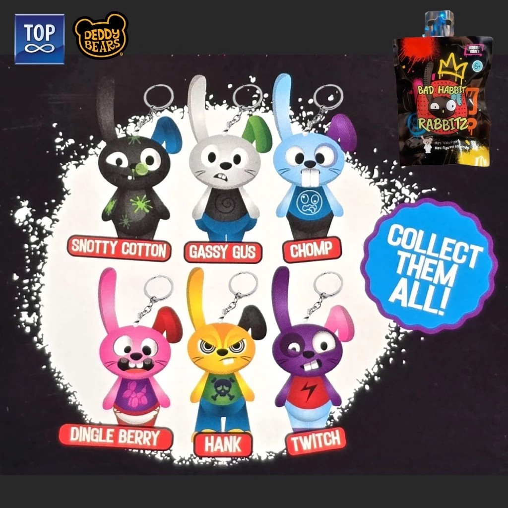 Deddy Bears Mini Plush Clip-On Mystery BlindBags w/ Roblox Digital Item - Gantungan Boneka Misterius