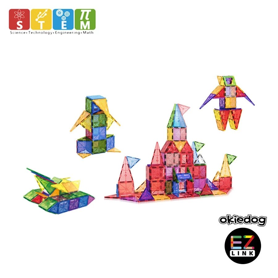 Okiedog Ezlink 3D Magnetic Building Tiles