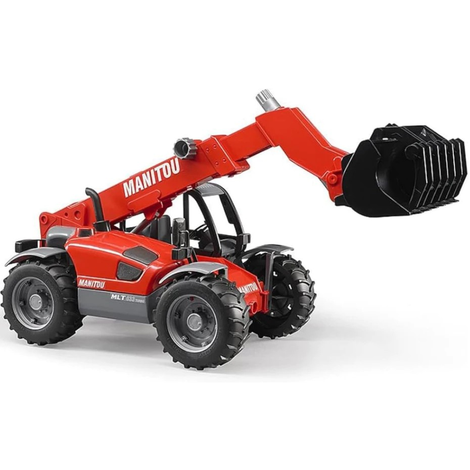 Bruder 2125 Manitou Telescopic Loader Mlt 633 - Mainan Miniatur Alat Berat Forklift
