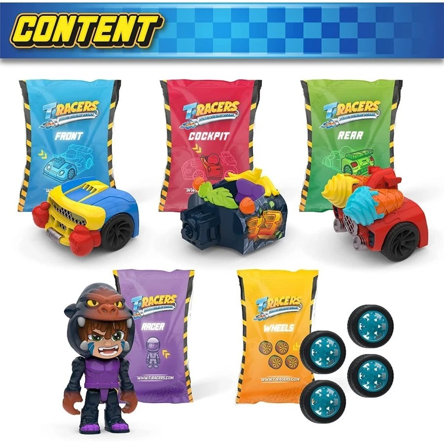 T-Racers Surprise Car and Racing Driver Series 1 - Mainan Mobil Balap Mini