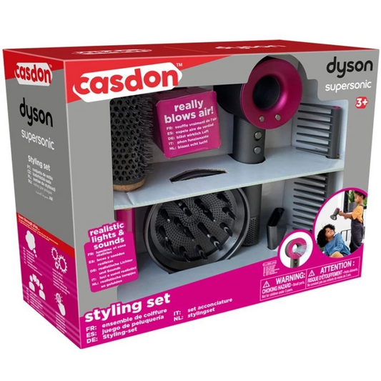 Dyson Supersonic Styling Set - Mainan Salon Hairdryer, Catokan dengan Makeup untuk Anak Perempuan