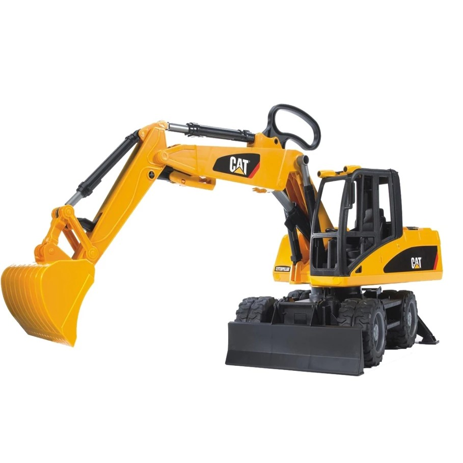 Bruder 2445 Truck Caterpillar Wheel Loader - Mainan Miniatur Truk Konstruksi Alat Berat