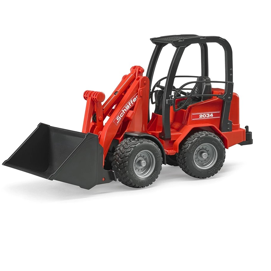 Bruder 2190 Buldozer Schäffer Compact Loader 2630 - Mainan Miniatur Truk Kontruksi Alat Berat